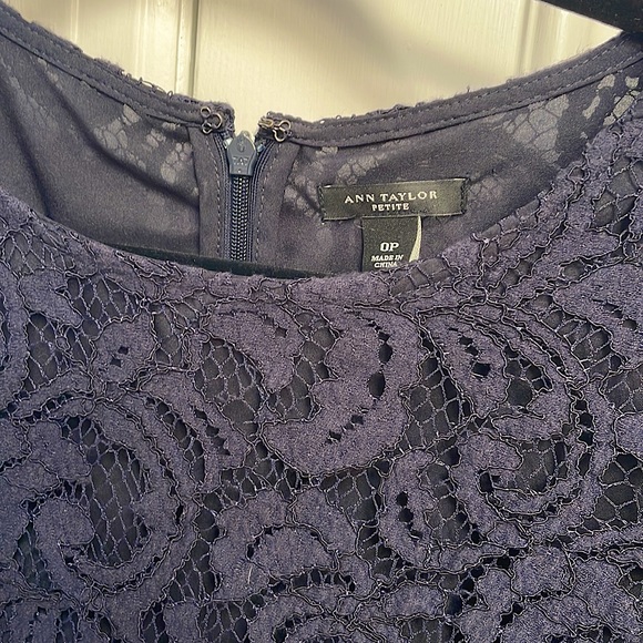 Ann Taylor Navy Lace Dress - Picture 2 of 2